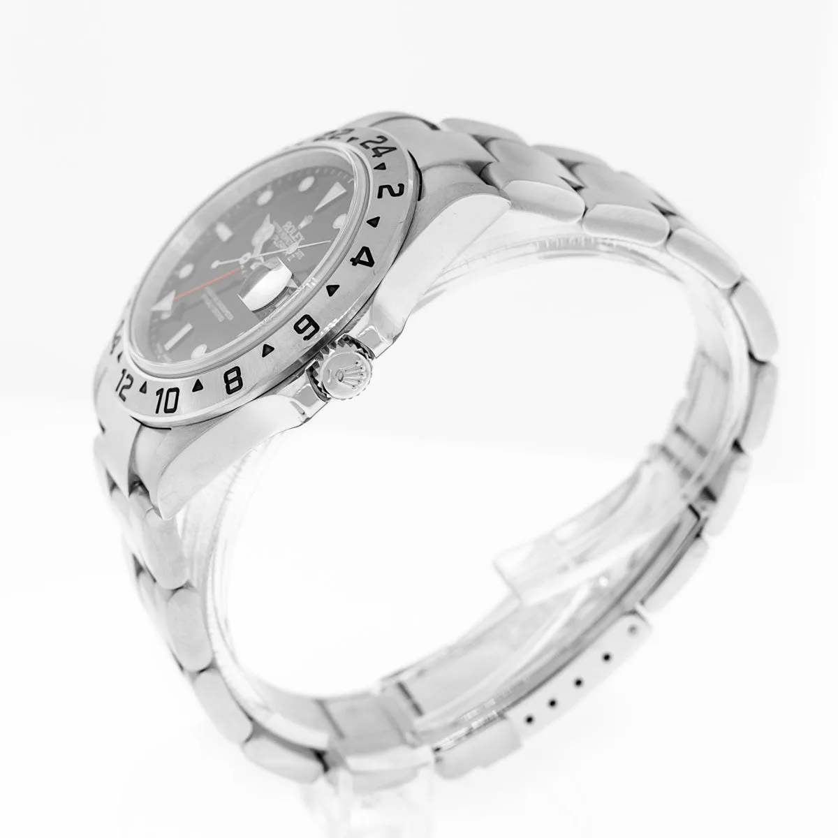 Rolex Explorer II 40mm Cal 3186 Stainless Steel Black Dial & Steel Bezel  16570