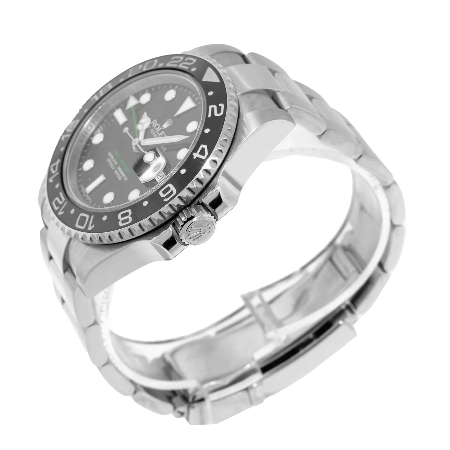 Rolex GMT-Master II 40mm Stainless Steel Black Dial & Black Ceramic Bezel 116710LN Papers