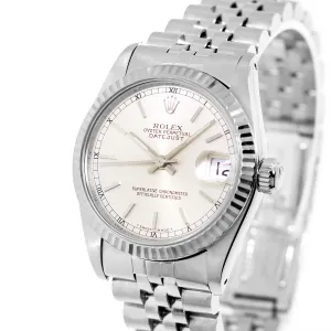 Rolex Lady-Datejust 31mm White Gold and Steel Oyster Index Dial & Fluted Bezel 68274