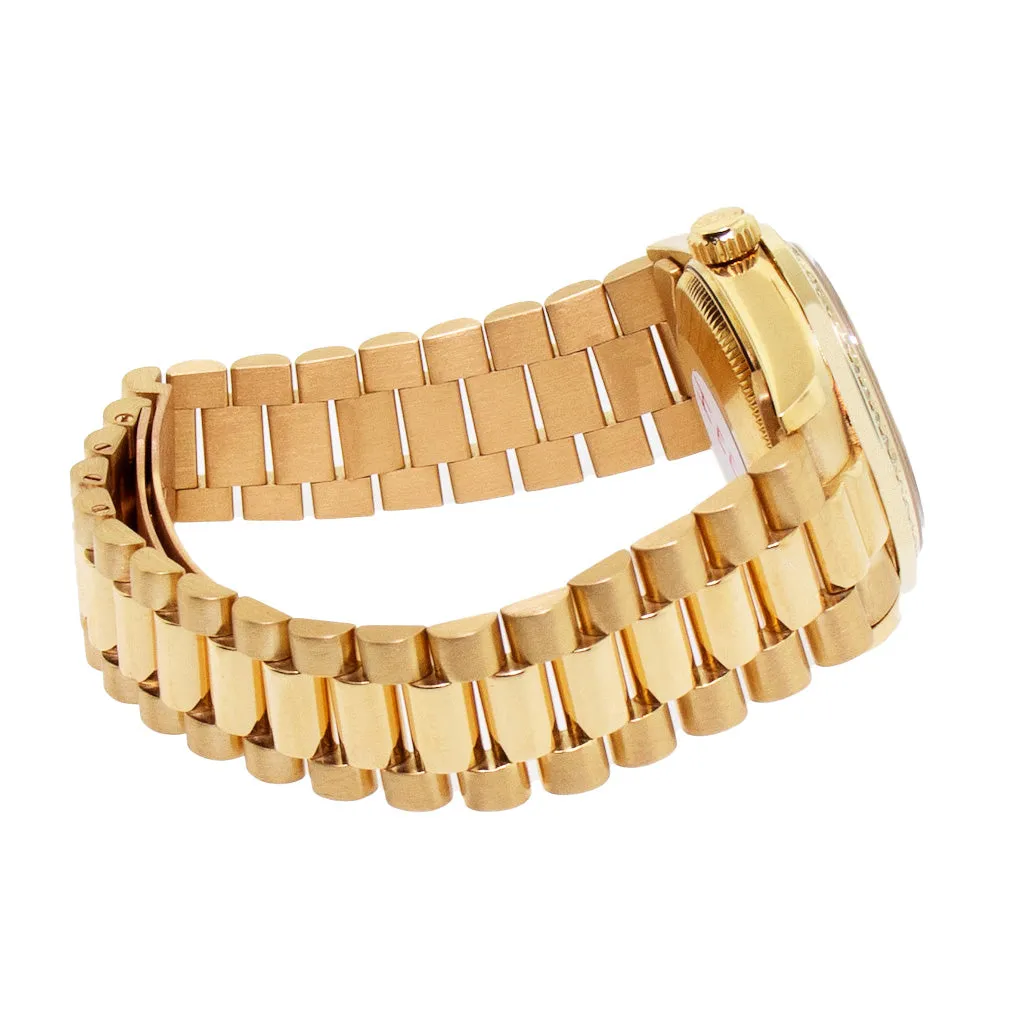 Rolex Lady-Datejust 31mm Yellow Gold Champagne Diamond Dial & Bezel 68278