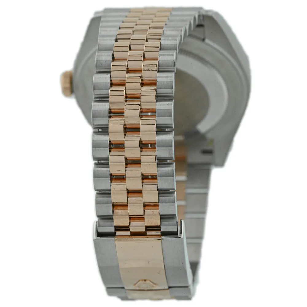 Rolex Men's Datejust 41 18K Rose Gold & Steel 41mm Wimbledon Dial Watch Reference #: 126331