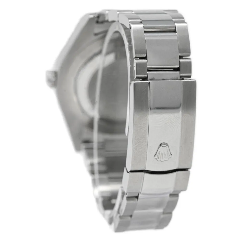 Rolex Men's Datejust II Stainless Steel 41mm Black Diamond Dial Watch Reference #: 116334
