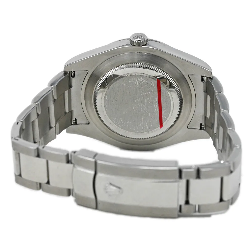 Rolex Men's Datejust Stainless Steel 41mm Dark Grey Roman Dial Watch Reference 116334