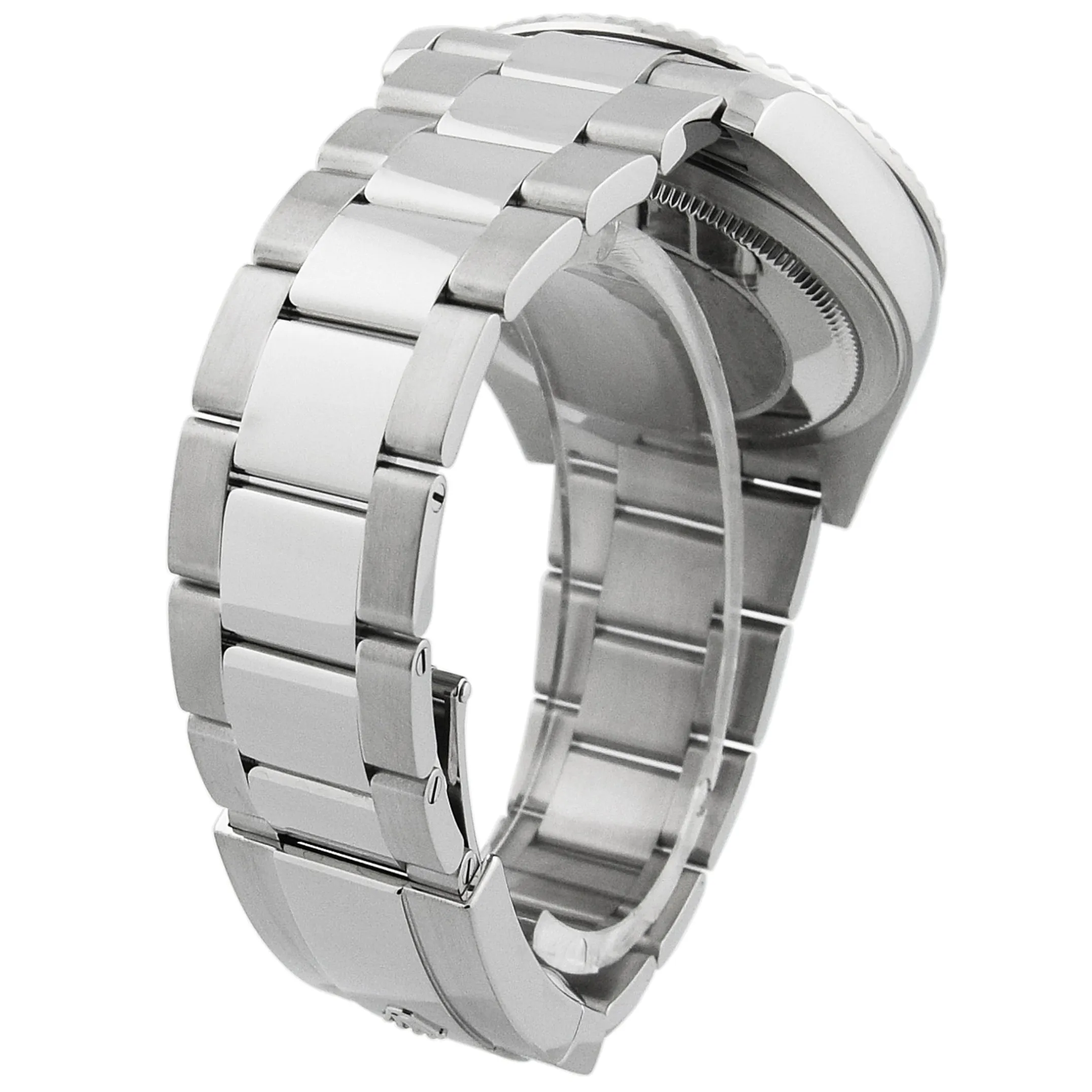 Rolex Men's Sky-Dweller Stainless Steel 42mm Blue Stick Dial Watch Reference #: 326934
