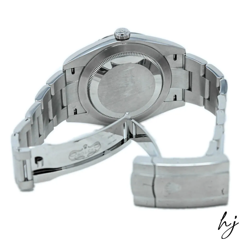 Rolex Oyster Perpetual 41mm Blue Stick Dial Watch #: 124300