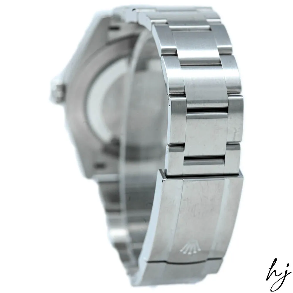 Rolex Oyster Perpetual 41mm Blue Stick Dial Watch #: 124300