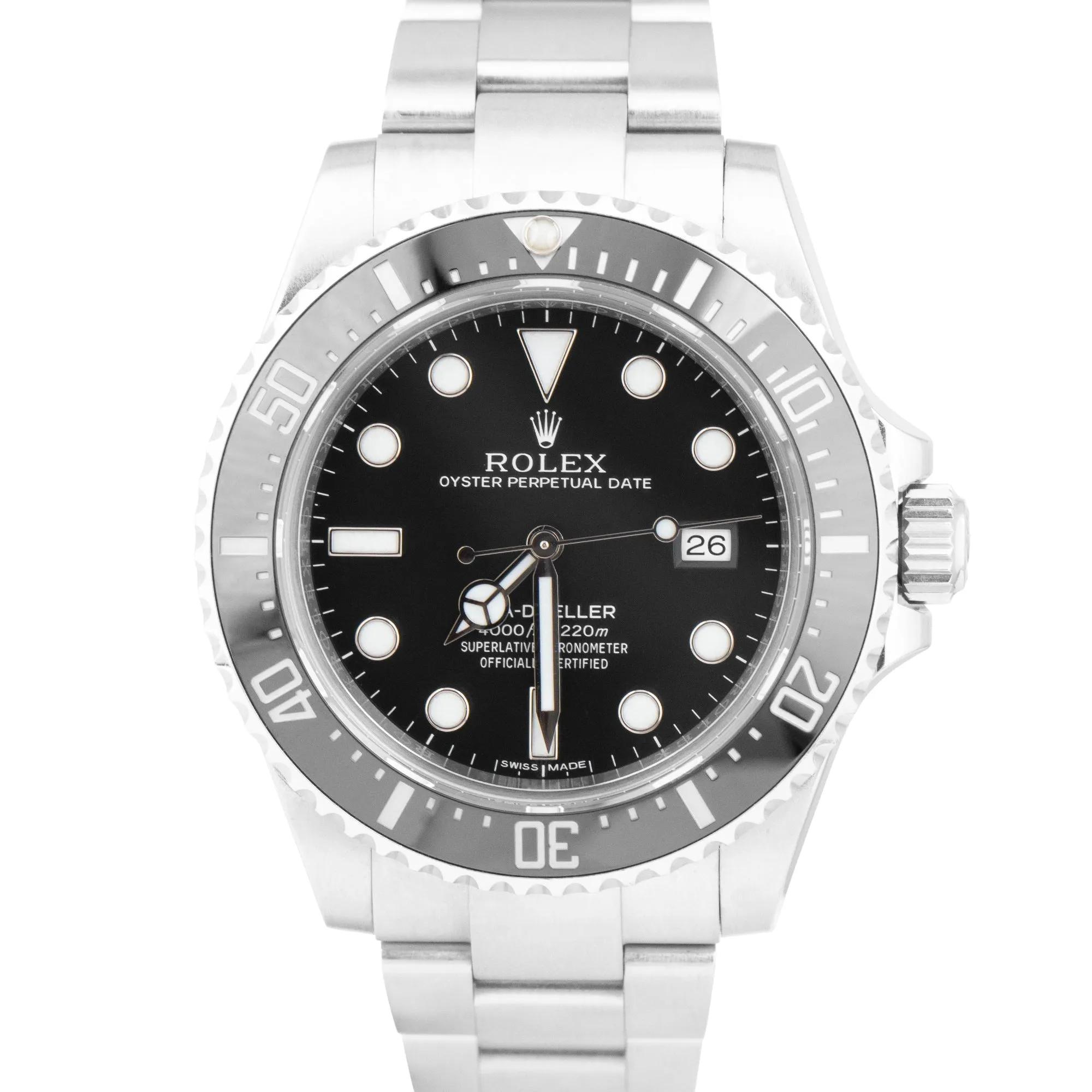 Rolex Sea-Dweller 4000 SD4K Ceramic Black Stainless Steel 40mm Watch 116600 BOX