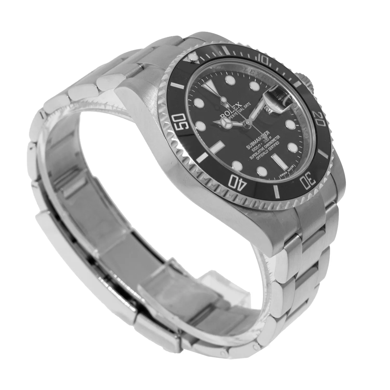 Rolex Submariner Date 40mm Stainless Steel Black Dial & Black Bezel 116610LN Papers 2015
