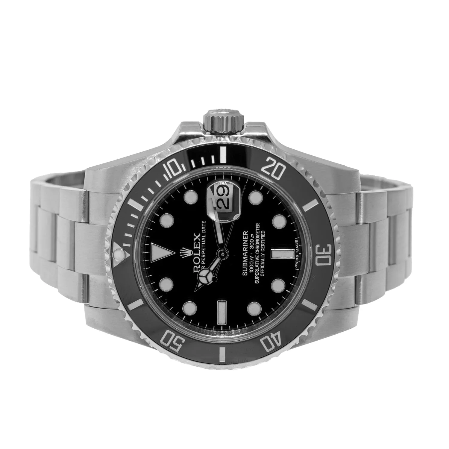 Rolex Submariner Date 40mm Stainless Steel Black Dial & Black Bezel 116610LN Papers 2015