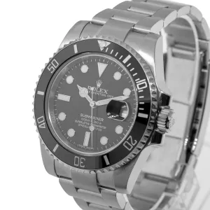 Rolex Submariner Date 40mm Stainless Steel Black Dial & Black Bezel 116610LN Papers 2015