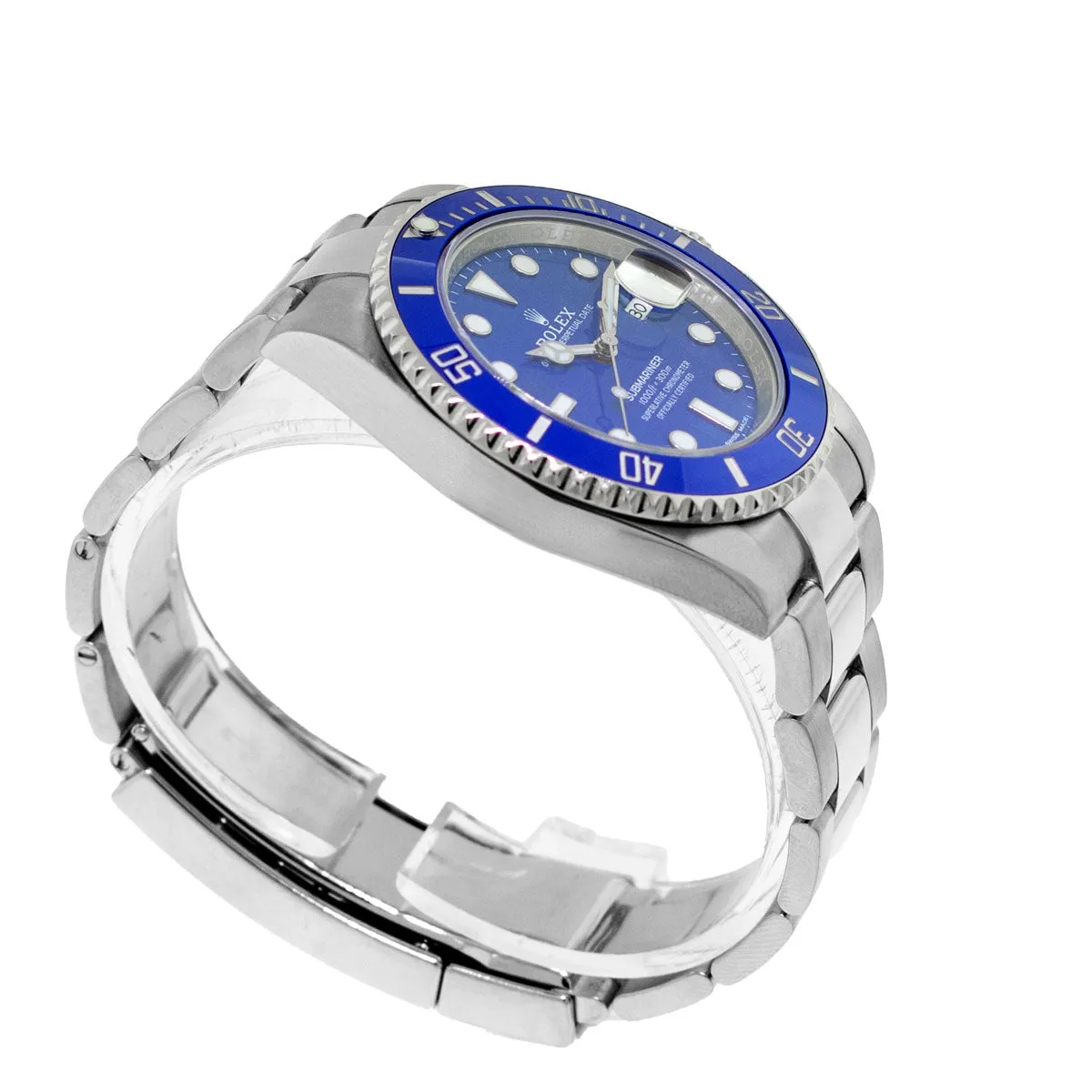 Rolex Submariner "Smurf" 40mm 18K White Gold Blue Dial & Blue Bezel 116619
