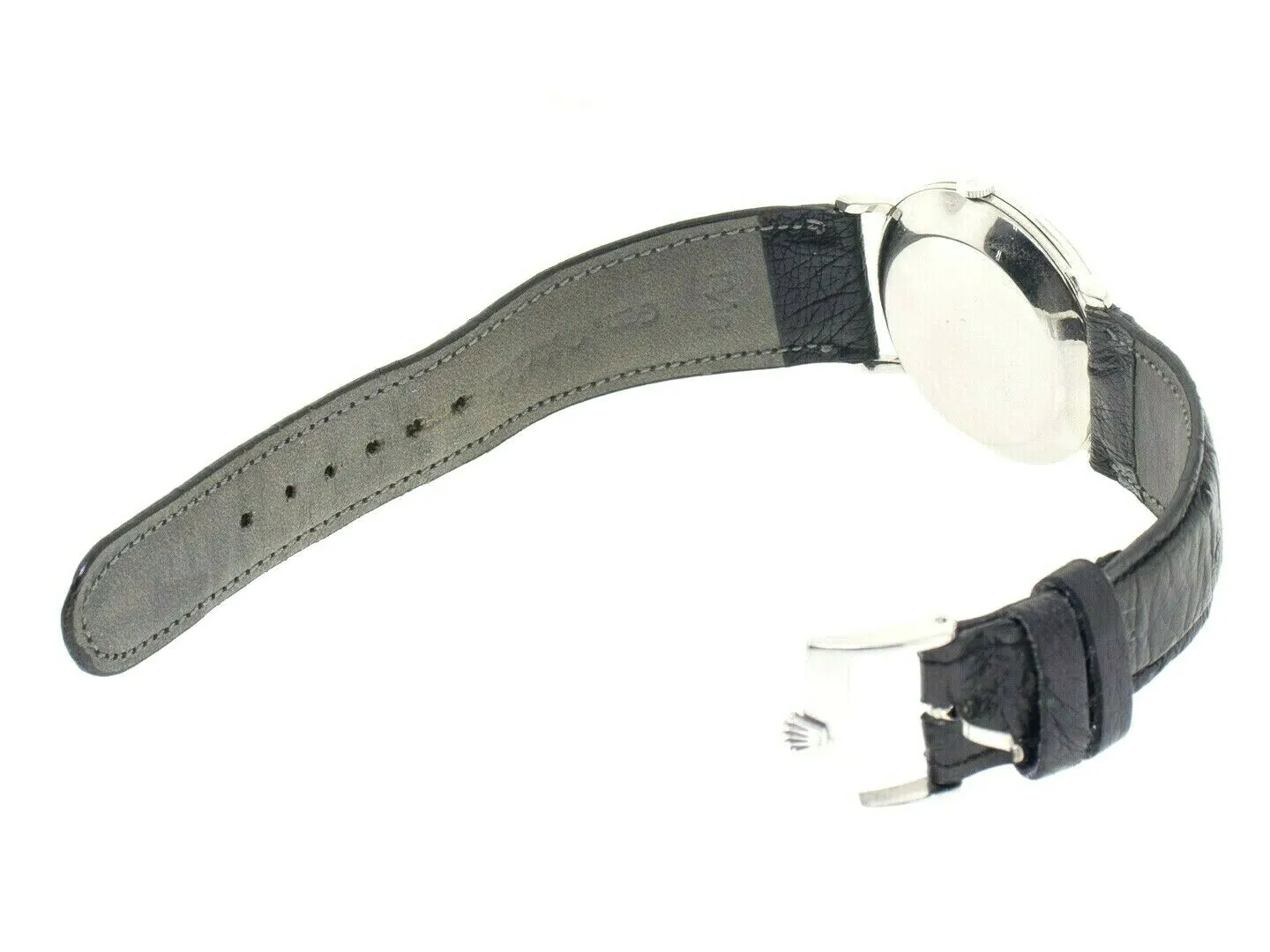 Rolex Vintage Stainless Steel Cream Stick Dial Leather Strap c.1950