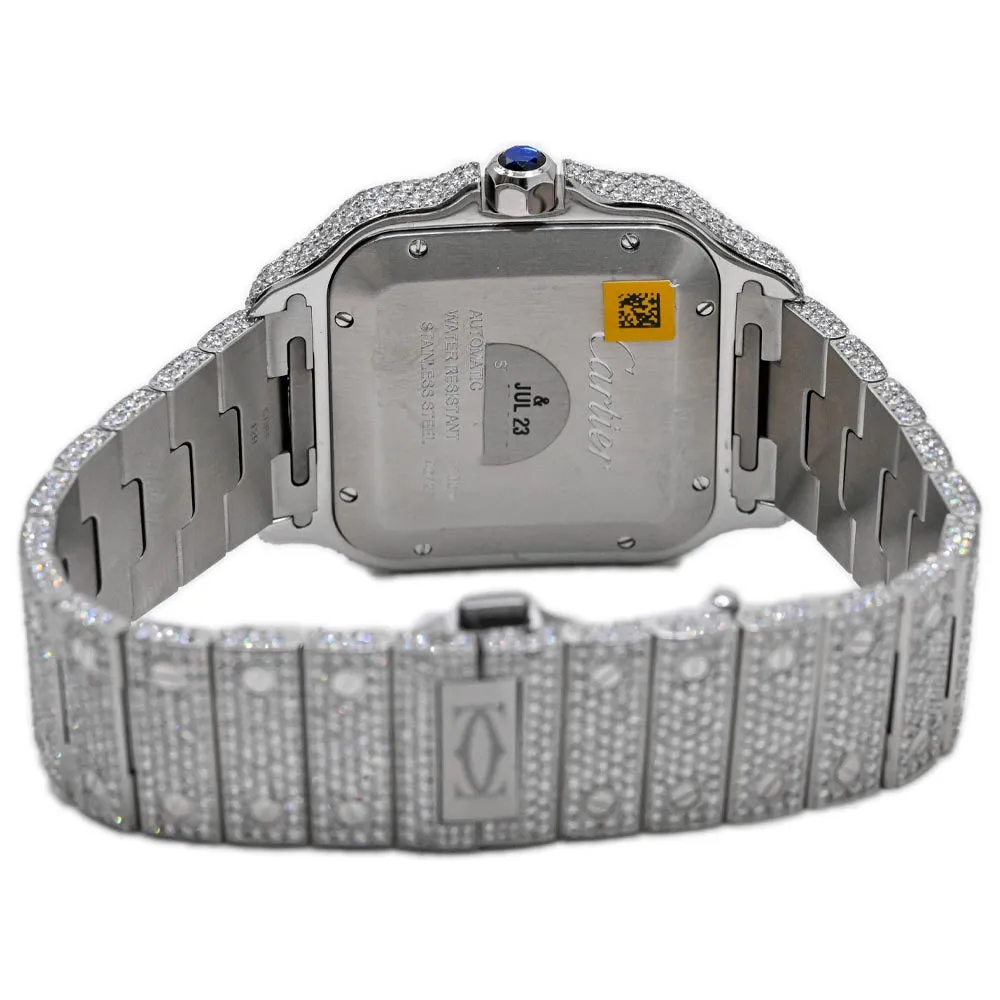 Santos de Cartier 39.8mm x 47.5mm Stainless Steel Case, Blue Gradient Roman Dial Watch Reference #: WSSA0030