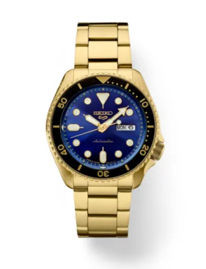 Seiko 5 Sports U.S. Special Creation Blue Dial Black Bezel Men's Watch SRPK20