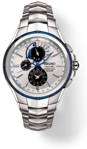 Seiko Coutura SSC787 Solar Perpetual Calendar Alarm Chronograph 10 ATM Water Resistant 44.0mm Men's Watch