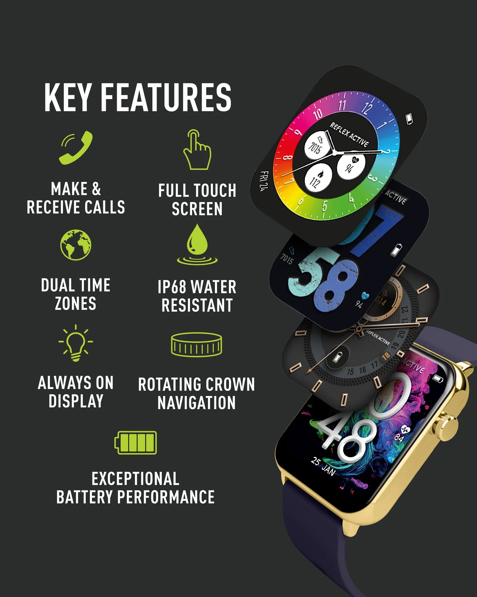 Series 30 Amoled Blue Smart Calling Watch