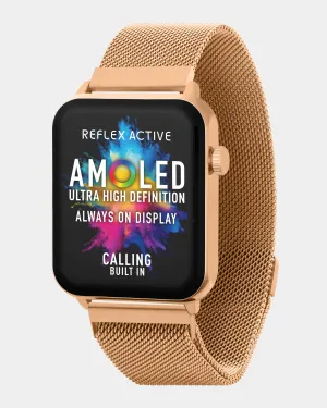 Series 30 Amoled Rose Gold Mesh Smart Calling Watch