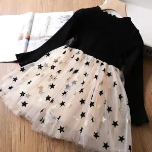 Shining in Red: Girl's Long Sleeve Sequin Dresses for Autumn/Winter Birthday Parties
