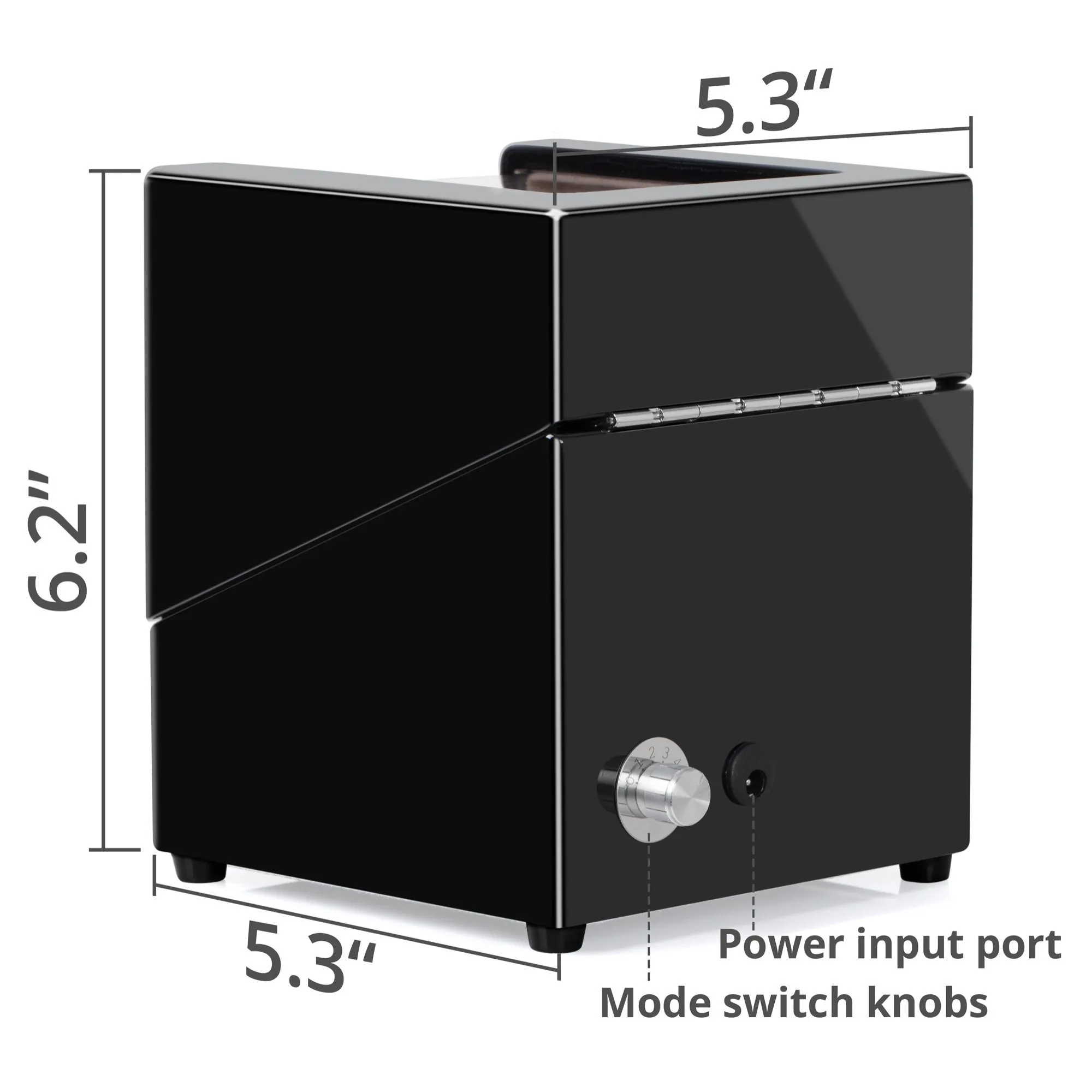 Single Wooden Watch Winder Piano Black TRIPLE TREE