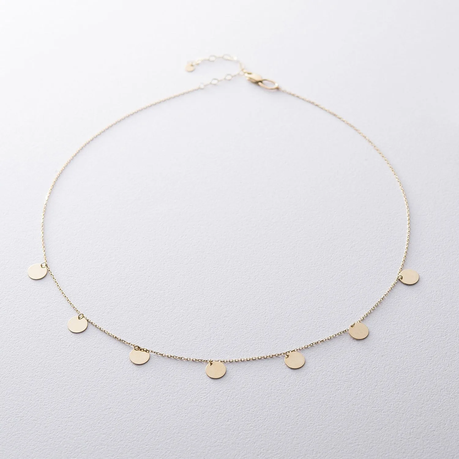 Small Coins Initial Necklace Engraved Delicate Jewelry