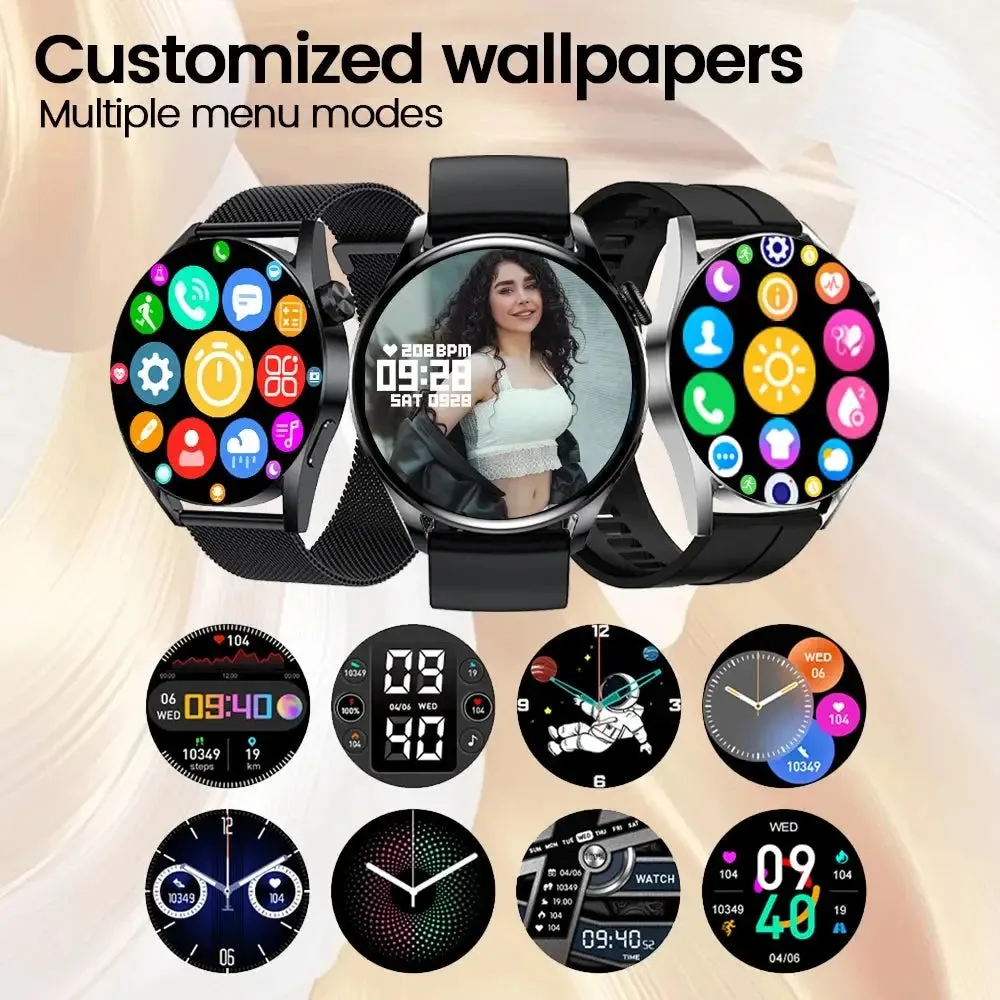 Smart Watch New Heart Rate Monitor Bluetooth Call Sports Mode 1.28 Round Smartwatch For Android IOS Phone Men Women Gift xiaomi