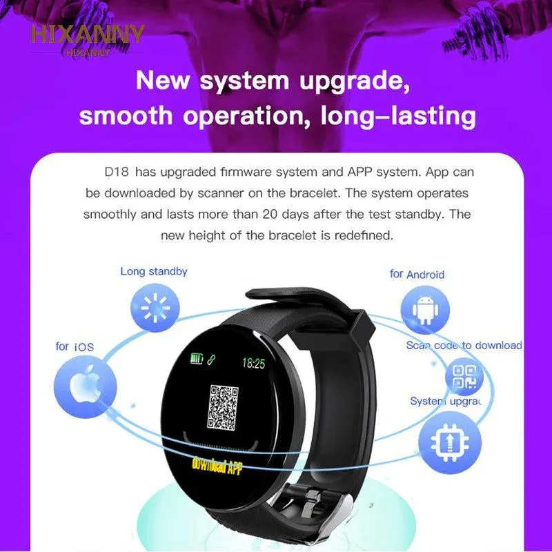 Smartwatch for Men and Women Waterproof Fitness Tracker with