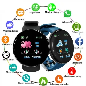 Smartwatch for Men and Women Waterproof Fitness Tracker with