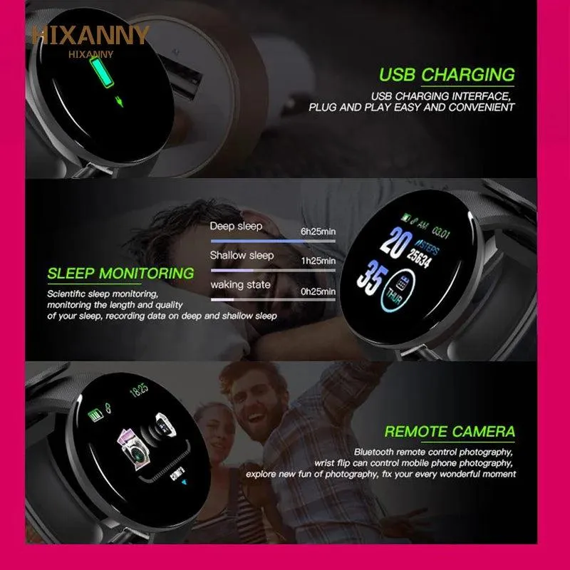 Smartwatch for Men and Women Waterproof Fitness Tracker with