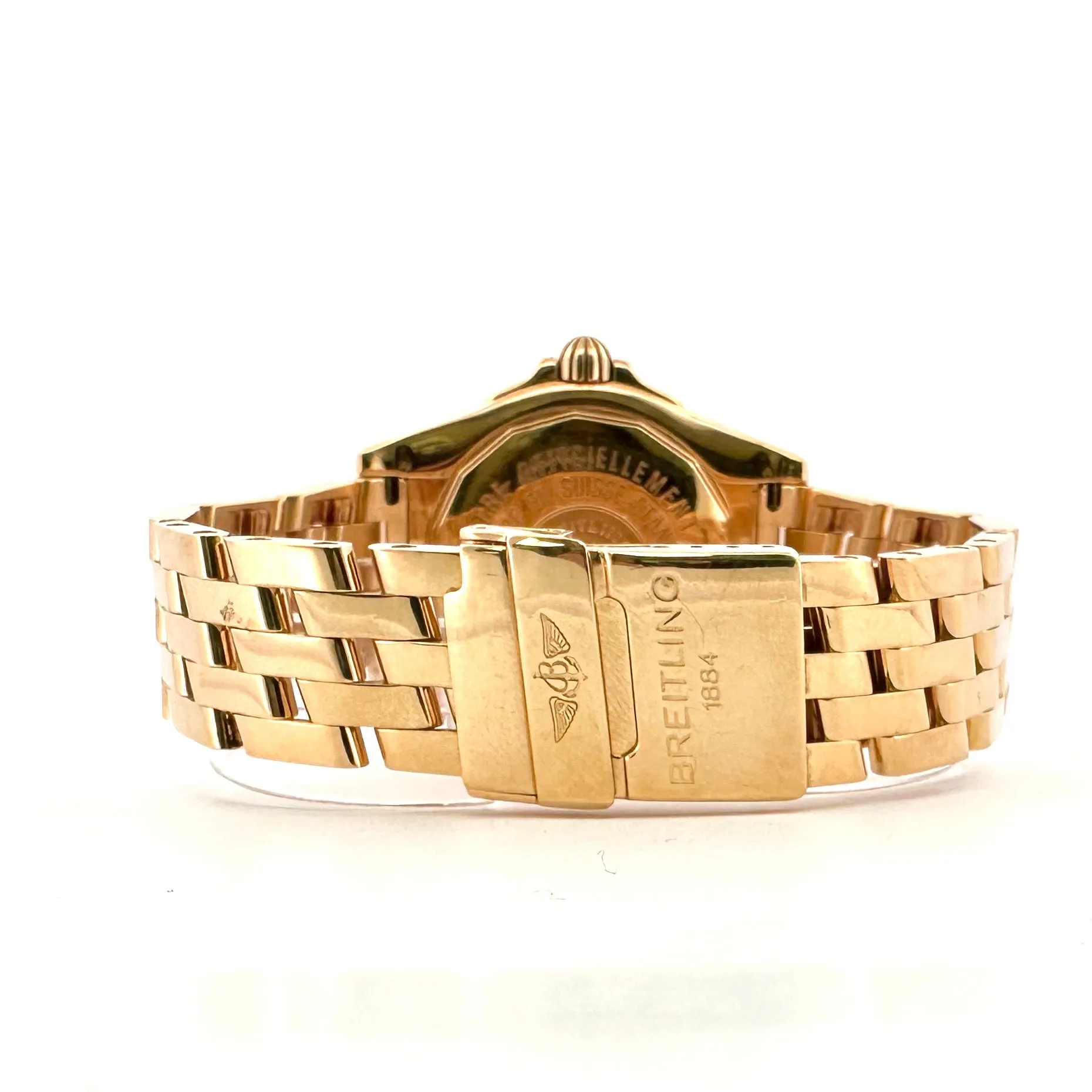 Sold! Breitling Cockpit 18k Yellow Gold Automatic Watch with Blue Dial by