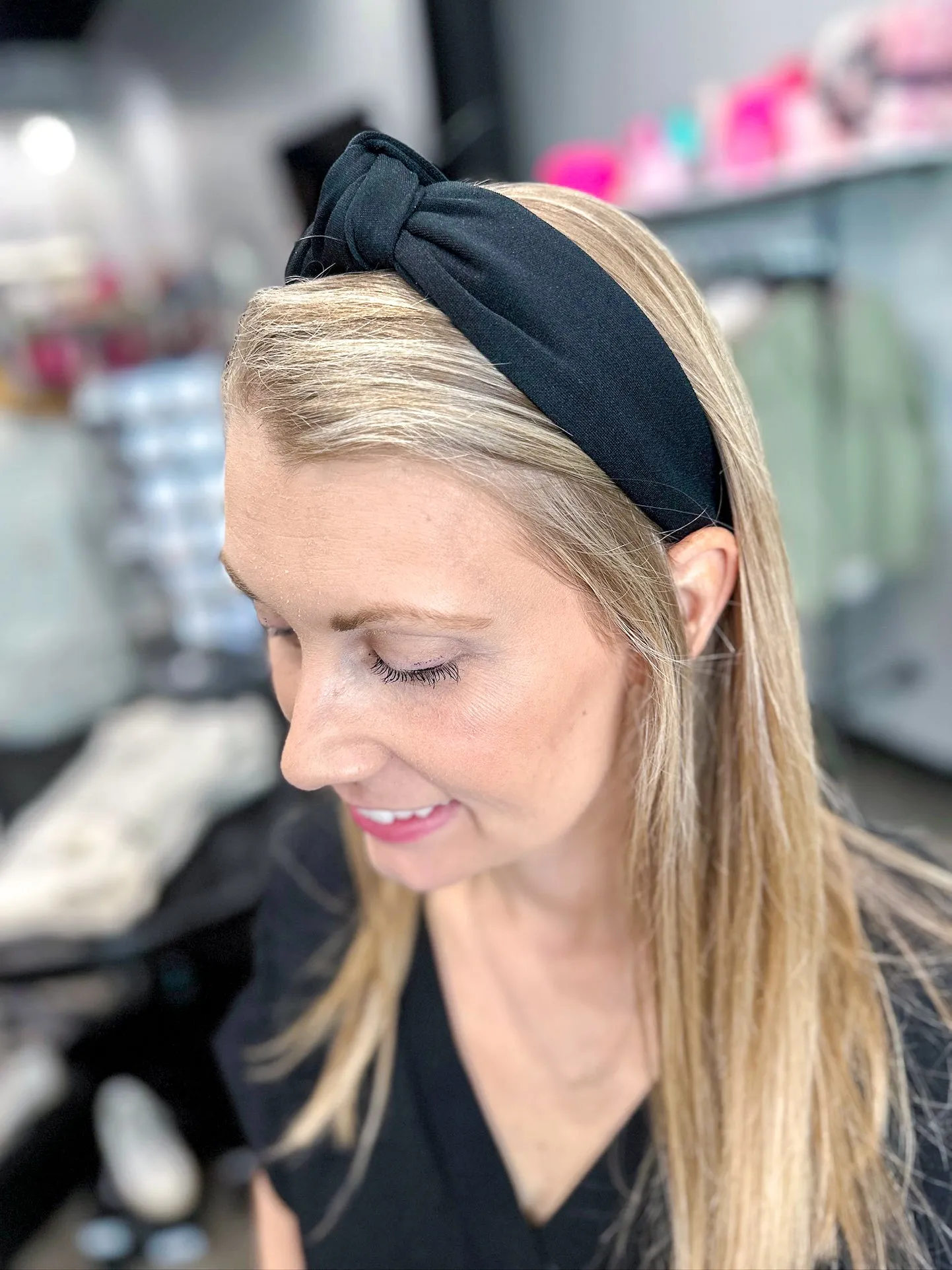 Solid Top Knot Headband