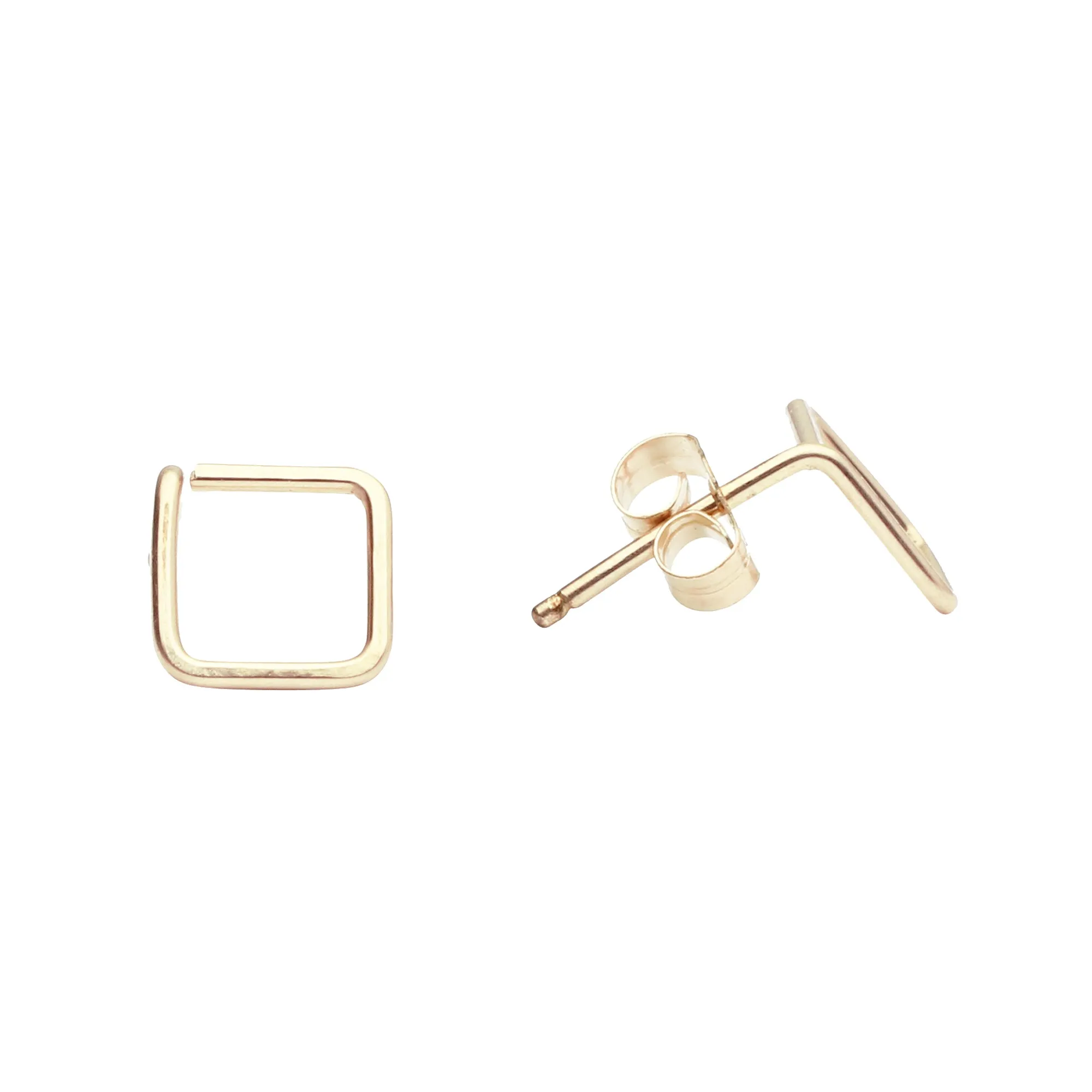 Square Wirewrapped Studs