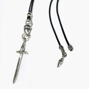 Sterling Sword Adversity Challenge Necklace