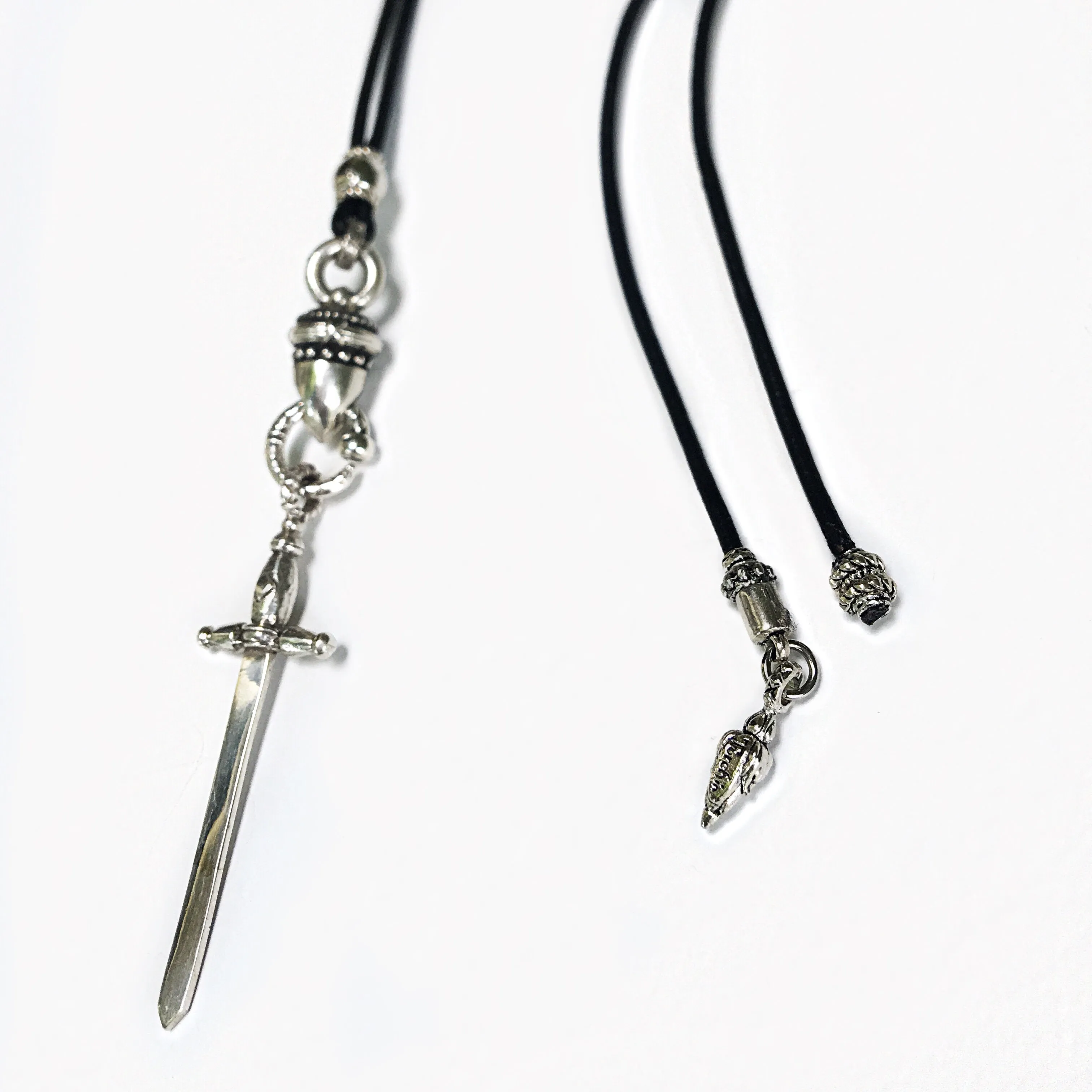 Sterling Sword Adversity Challenge Necklace