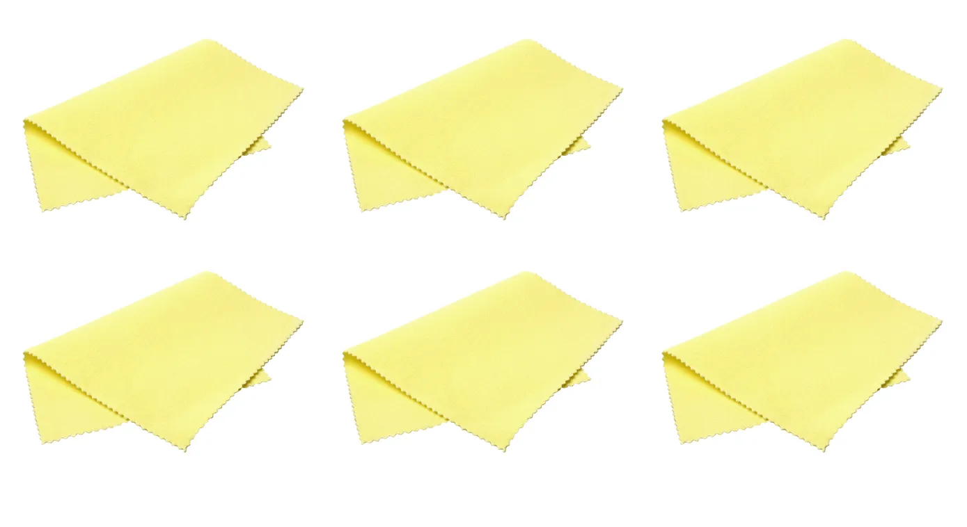 Sunshine Polishing Cloth Kit: 6-Pack - 7-1/2" x 5
