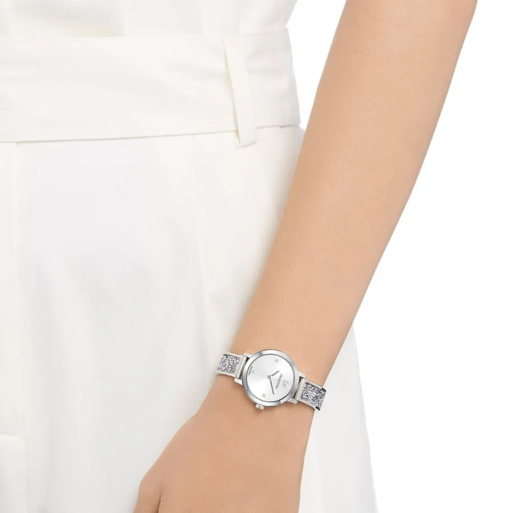 Swarovski Cosmic Rock Watch Metal Bracelet White