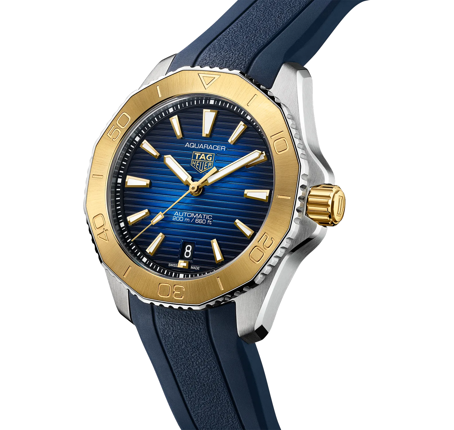 TAG Heuer Aquaracer Professional 200 Watch with 18K Yellow Gold