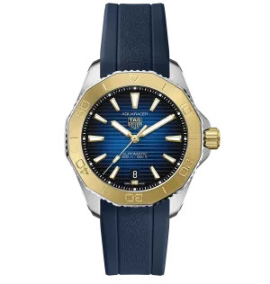 TAG Heuer Aquaracer Professional 200 Watch with 18K Yellow Gold