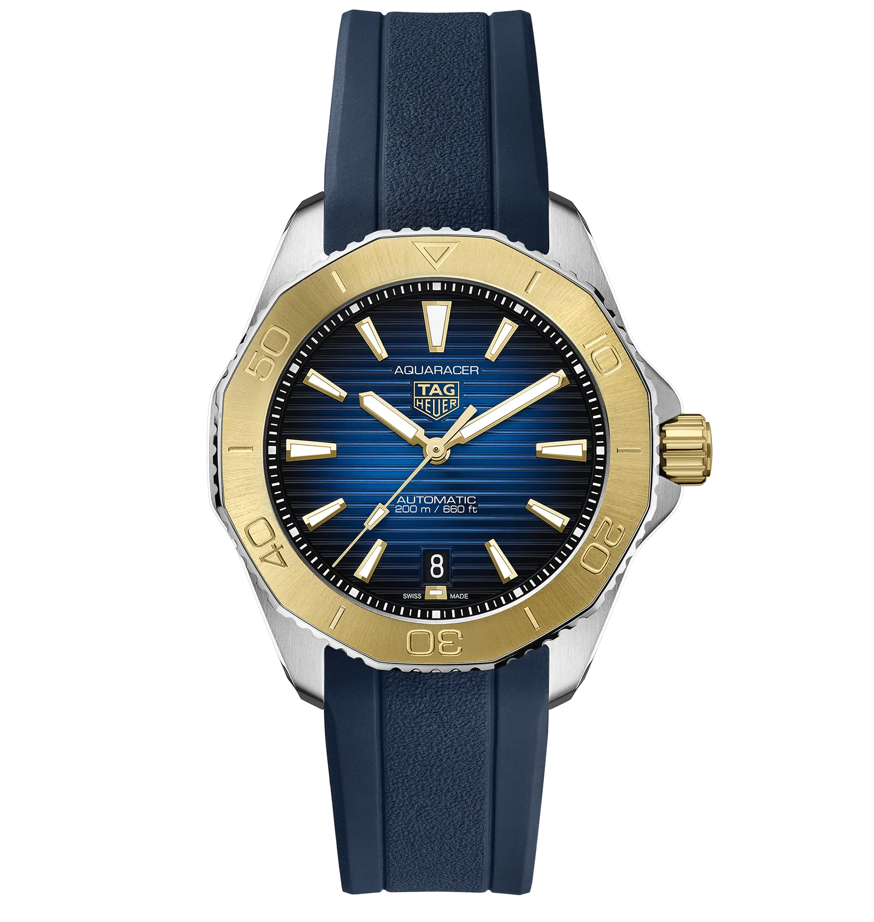TAG Heuer Aquaracer Professional 200 Watch with 18K Yellow Gold