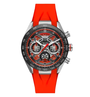 TAG Heuer Carrera Chronograph Extreme Sport Watch with Orange Rubber Strap