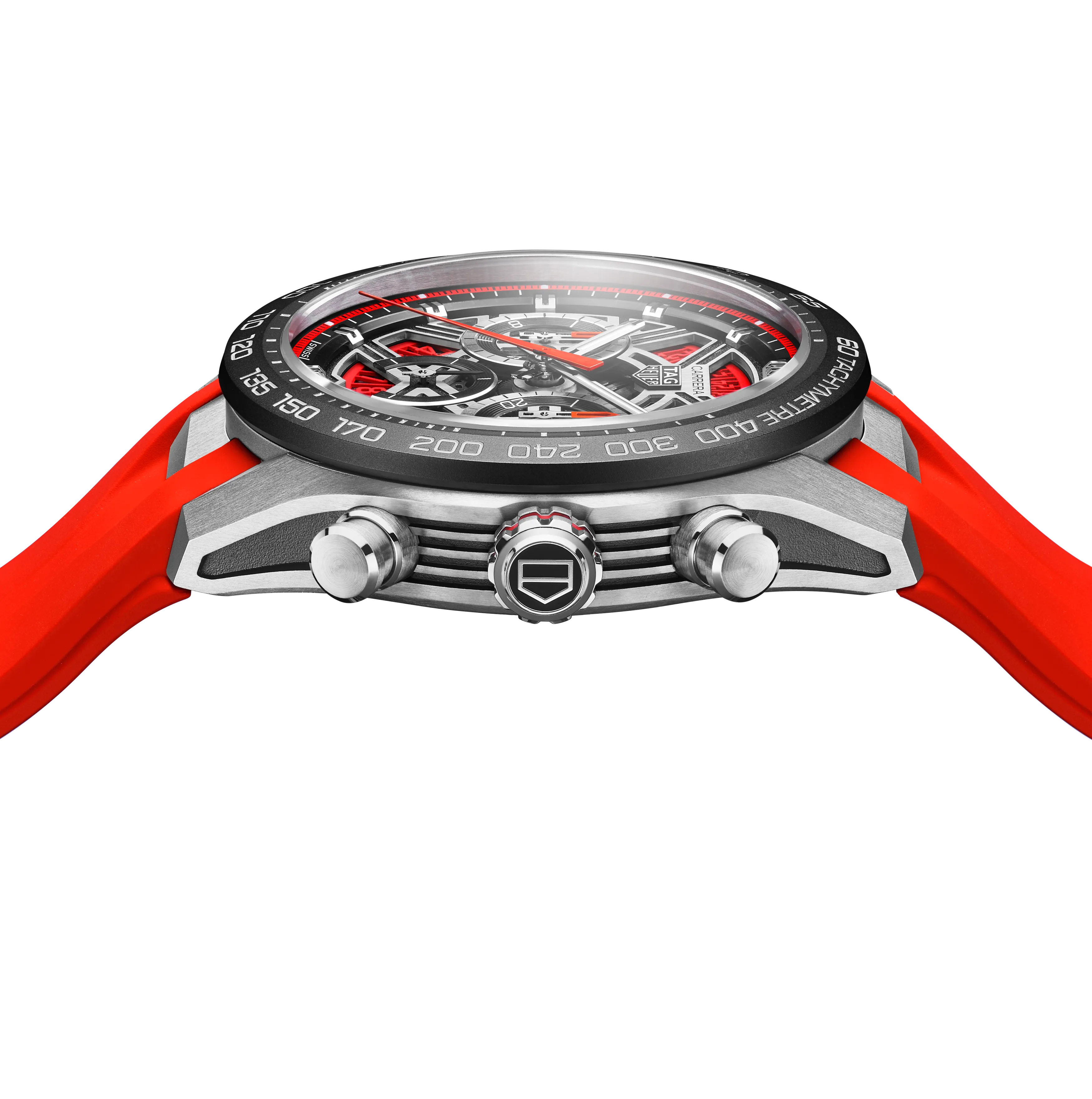 TAG Heuer Carrera Chronograph Extreme Sport Watch with Orange Rubber Strap