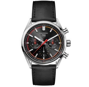 TAG Heuer Carrera Chronograph Watch with a Black Dial