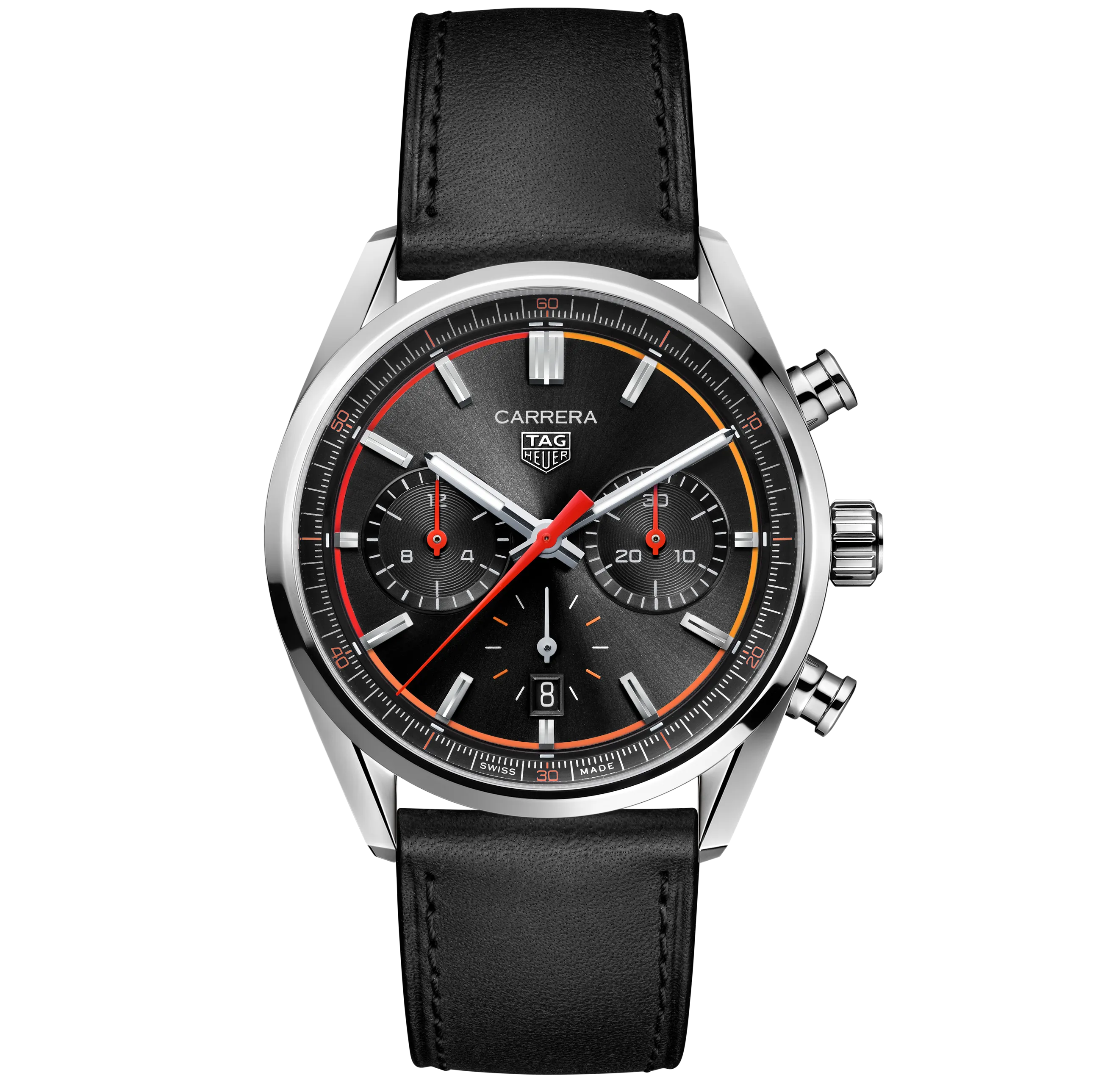 TAG Heuer Carrera Chronograph Watch with a Black Dial