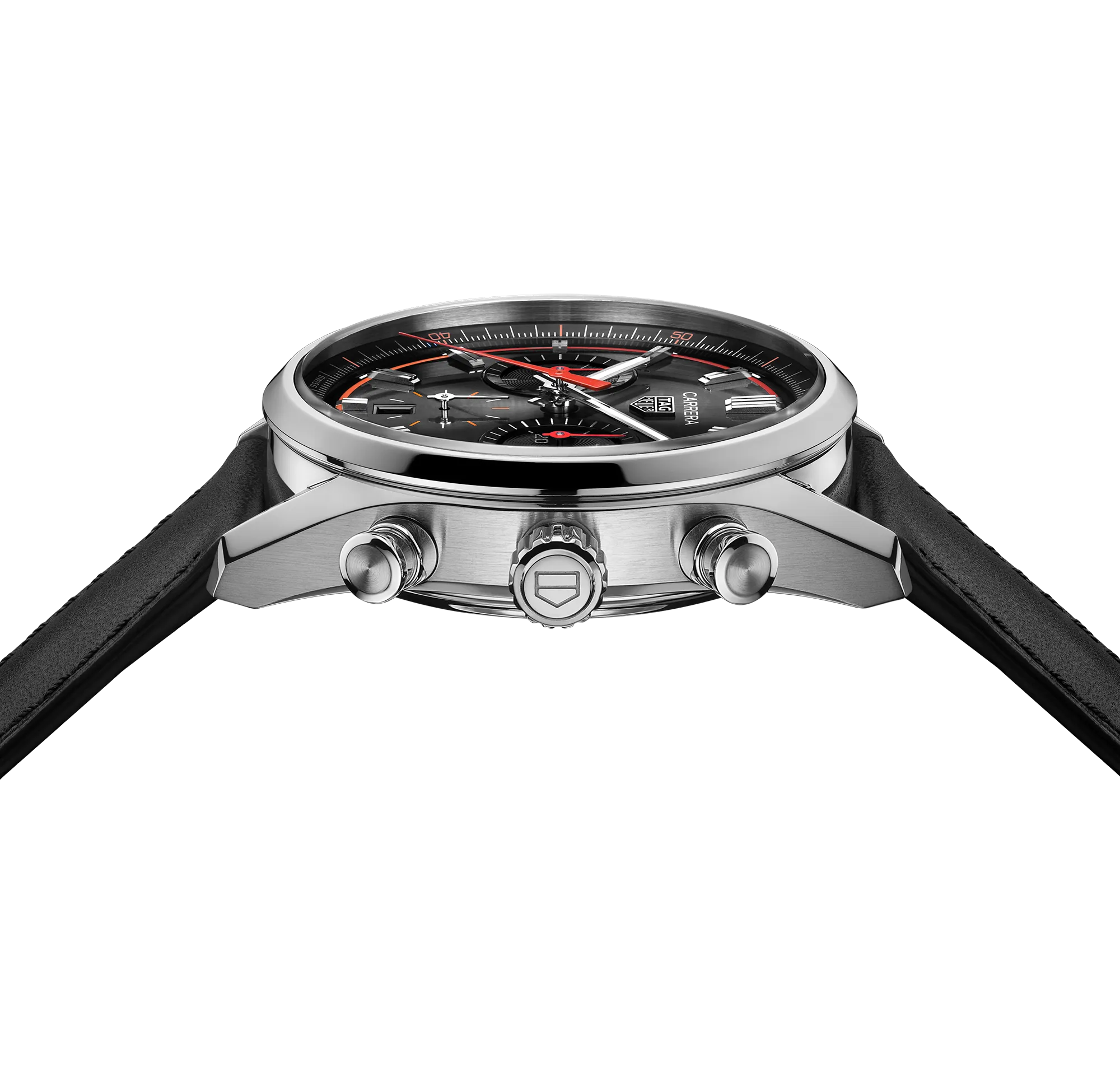 TAG Heuer Carrera Chronograph Watch with a Black Dial