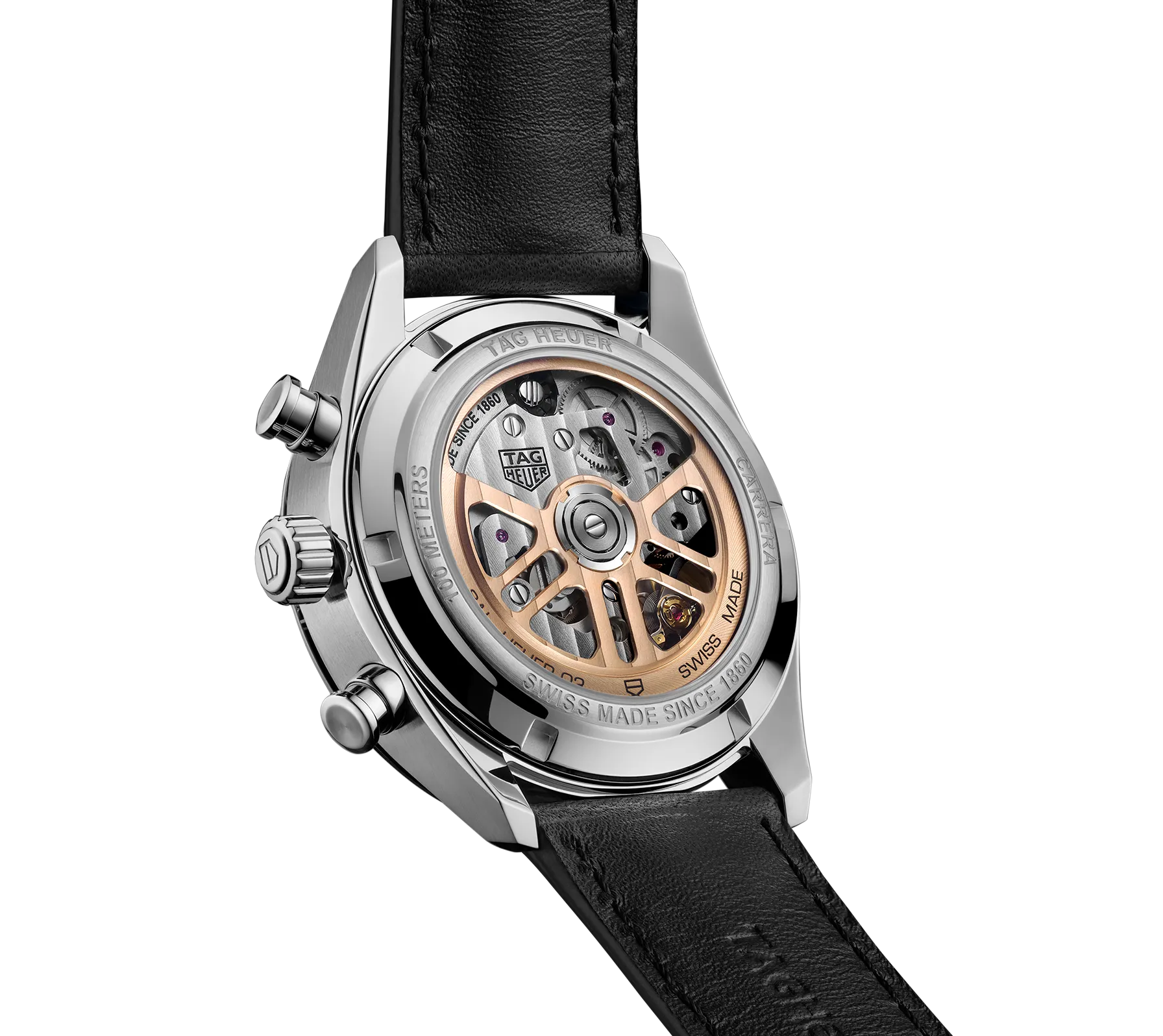 TAG Heuer Carrera Chronograph Watch with a Black Dial