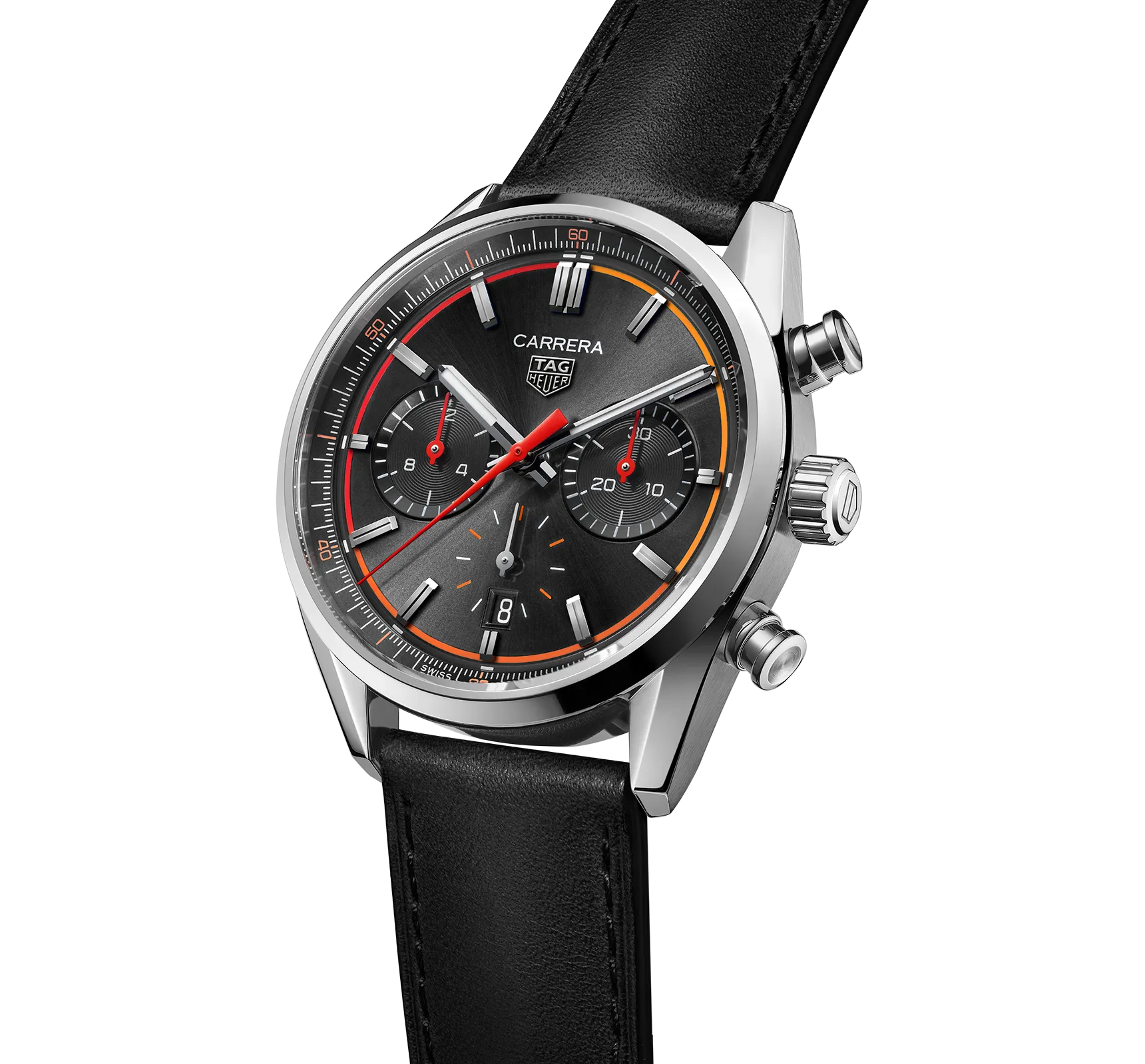 TAG Heuer Carrera Chronograph Watch with a Black Dial