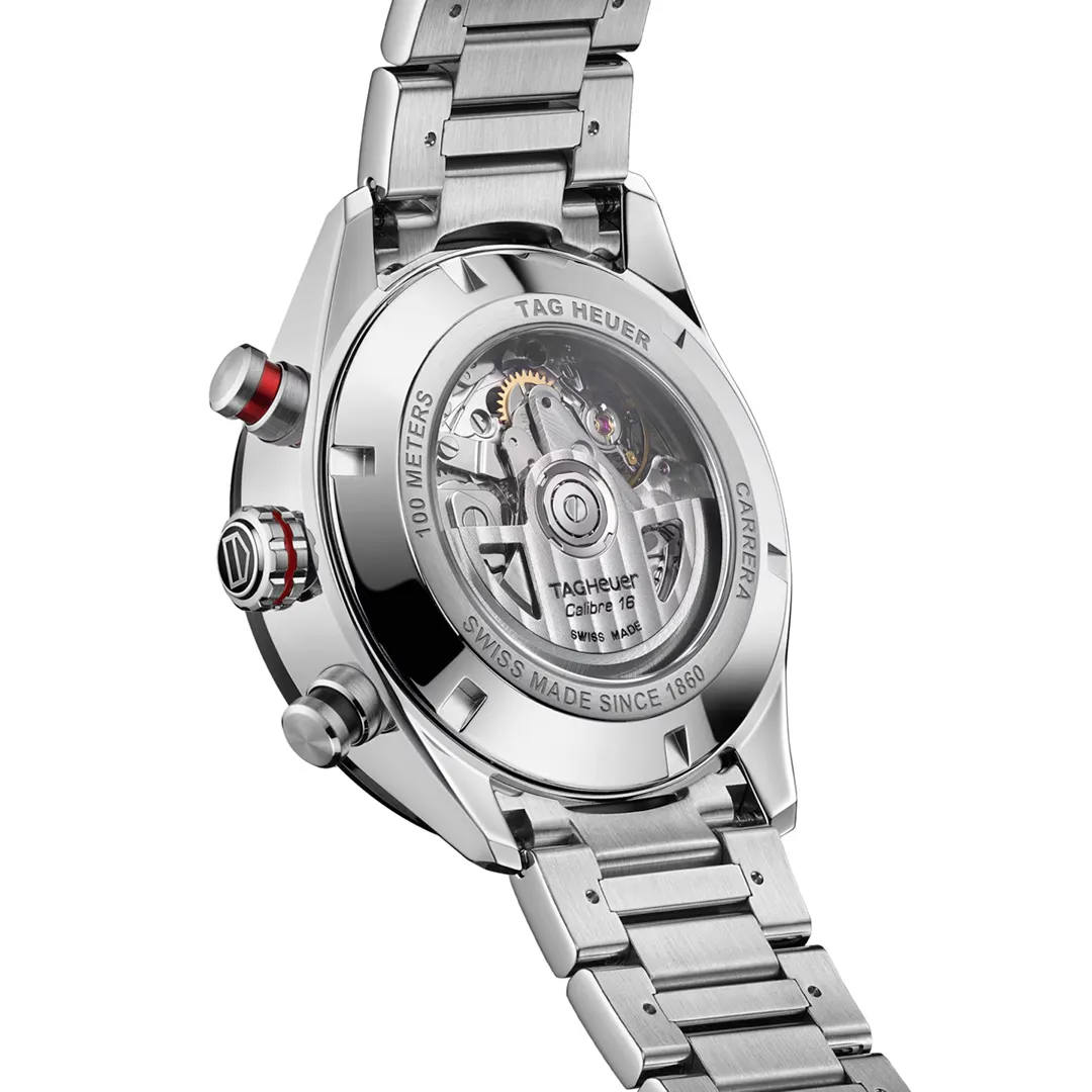 TAG Heuer Carrera Chronograph Watch with Black Dial