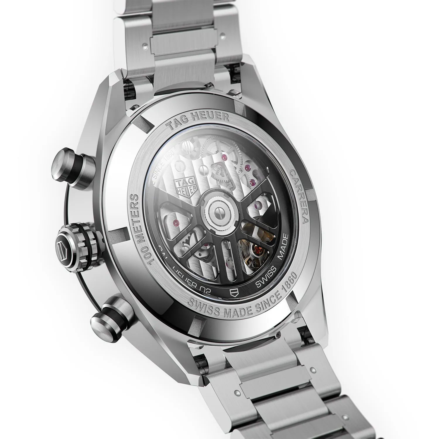 TAG Heuer Carrera Men's Automatic Sport Chronograph 44mm Black Dial Watch