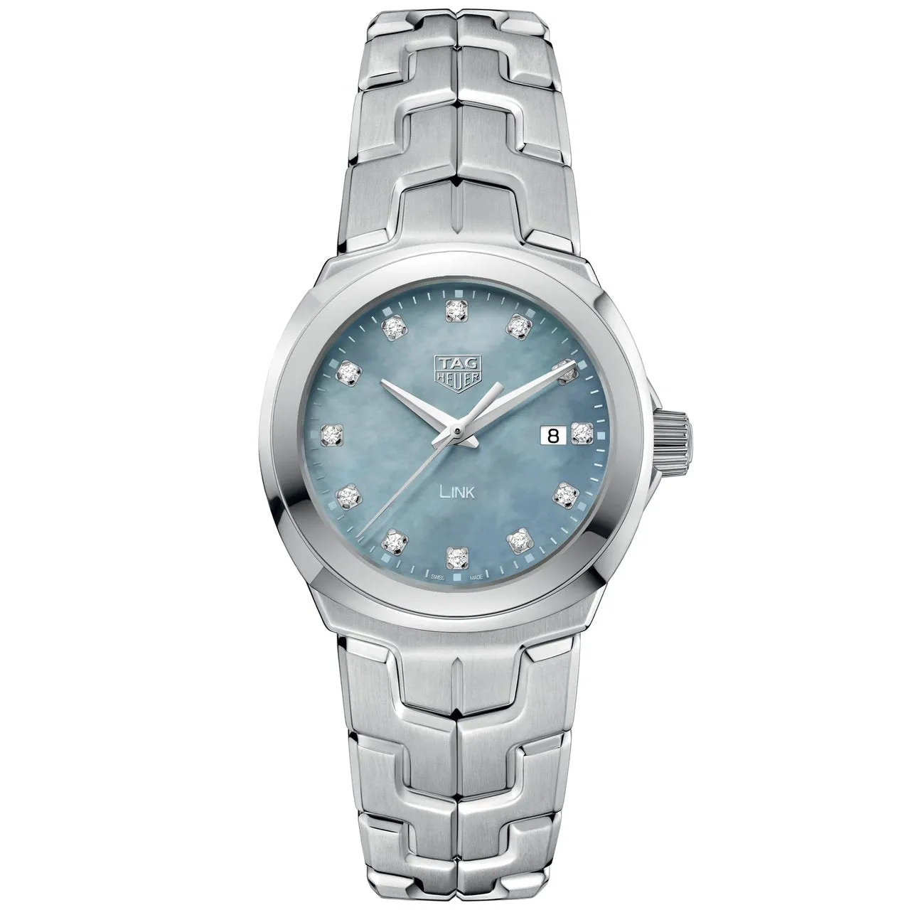 TAG Heuer Link Ladies' Grey Mother-of-Pearl Diamond Dial Watch