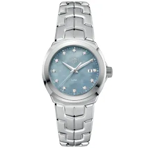 TAG Heuer Link Ladies' Grey Mother-of-Pearl Diamond Dial Watch
