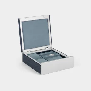 TAYLOR 2 WATCH AND JEWELRY BOX - MARINE / GREY
